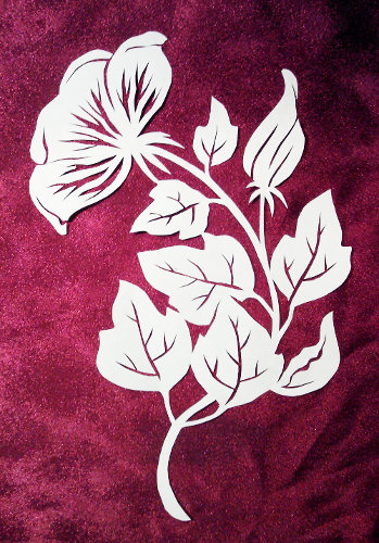 Rose Of Sharon Permalink Page Stencilletta Papercutting Blog