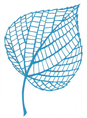cut paper design Linear Leaf