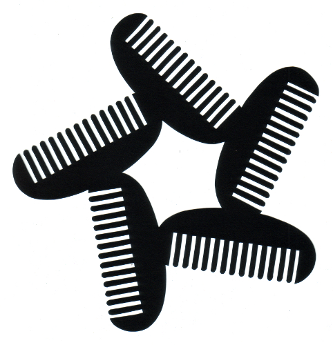cut paper design Comb Star